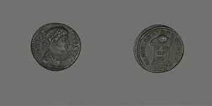 Constantinian Gallery: Coin Portraying Emperor Constantine I, 307-337. Creator: Unknown