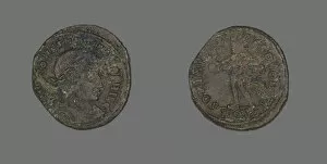 Numismatology Collection: Coin Portraying Emperor Constantine I, 317 AD. Creator: Unknown