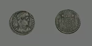 Coin Portraying Emperor Constantine I, 331-334 AD. Creator: Unknown