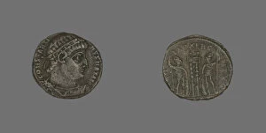 Constantine Ii Gallery: Coin Portraying Emperor Constantine I or Emperor Constantine II, 307-337