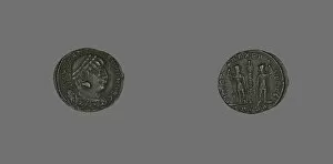 Caesar Collection: Coin Portraying Emperor Constantine II, 317-337. Creator: Unknown