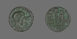 Constantinian Gallery: Coin Portraying Emperor Constantine II, before 337. Creator: Unknown