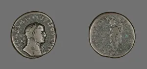 Constantius I Prints: Coin Portraying Emperor Constantius I, 293-306. Creator: Unknown