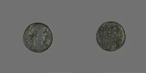 Constantius I Prints: Coin Portraying Emperor Constantius I, 3rd-4th century. Creator: Unknown