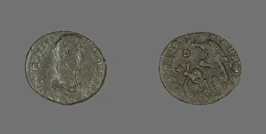 Coin Portraying Emperor Constantius II, 337-361. Creator: Unknown