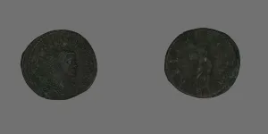 Dalmatia Prints: Coin Portraying Emperor Diocletian, 290-295 (?). Creator: Unknown