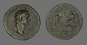 Coin Portraying Emperor Domitian, 88. Creator: Unknown