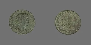 Flavius Valerius Constantinus Prints: Coin Portraying Emperor Emperor Constantine I, 307-337. Creator: Unknown