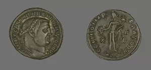 Emperor Galerius Gallery: As (Coin) Portraying Emperor Galerius, 308-310. Creator: Unknown
