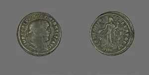 Emperor Galerius Gallery: Coin Portraying Emperor Galerius Maximianus, 305-311. Creator: Unknown