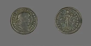 Emperor Galerius Gallery: Coin Portraying Emperor Galerius Maximianus, 305-311. Creator: Unknown