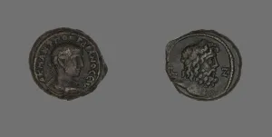 Billon Prints: Coin Portraying Emperor Gordian III, 243-244. Creator: Unknown