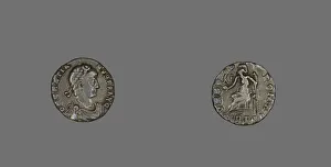 Numismatology Collection: Coin Portraying Emperor Gratian, 367-375. Creator: Unknown