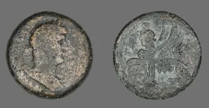 Emperor Hadrian Gallery: Coin Portraying Emperor Hadrian, 133-134. Creator: Unknown