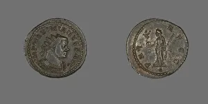 Maximian Prints: Coin Portraying Emperor Marcus Aurelius Valerius Maximianus (Maximian or Maximianus I)