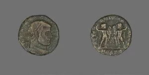 North Africa Collection: Coin Portraying Emperor Maxentius, 306-312. Creator: Unknown