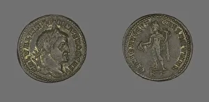 Military Anarchy Prints: Coin Portraying Emperor Maximinus, 305-309. Creator: Unknown