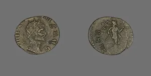 Coin Portraying an Emperor, mid-3rd century. Creator: Unknown