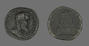 Coin Portraying Emperor Pertinax, 193. Creator: Unknown