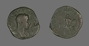 Coin Portraying Emperor Severus Alexander, 235. Creator: Unknown