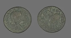 Severan Prints: Coin Portraying the Emperor Severus Alexander, before 222. Creator: Unknown