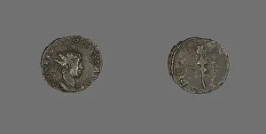 Gaul Prints: Coin Portraying Emperor Tetricus II, after 267. Creator: Unknown
