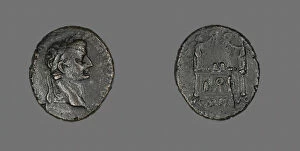 Numismatology Collection: Coin Portraying Emperor Tiberius, c.14 CE. Creator: Unknown