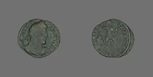 Coin Portraying Emperor Valentinian I, 364-375. Creator: Unknown