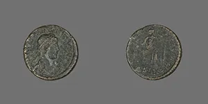 Coin Portraying Emperor Valentinian II, 375-392. Creator: Unknown