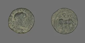 Emperor Valerian Prints: Coin Portraying Emperor Valerian (?), 253-260. Creator: Unknown