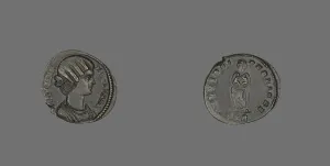 Coin Portraying Empress Fausta, 324-325. Creator: Unknown