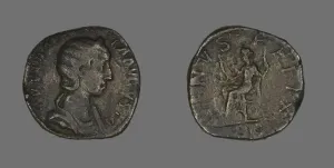 Severan Prints: Coin Portraying Empress Julia Mamaea, 222-235. Creator: Unknown