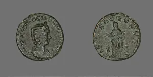 Obverse Prints: Coin Portraying Empress Otacilla Severa, 244-248. Creator: Unknown