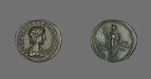 Billon Prints: Coin Portraying Empress Salonina, 266-267. Creator: Unknown