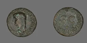 Letters Gallery: As (Coin) Portraying Germanicus, 39-41. Creator: Unknown