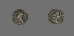 Palmyra Prints: Coin Portraying King Vabalathus, 270-275. Creator: Unknown