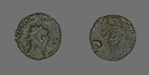 Coin Portraying the Radiate Bust of an Emperor, 3rd century. Creator: Unknown