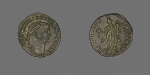 Galerius Prints: As (Coin) Potraying Emperor Galerius, 308-310. Creator: Unknown