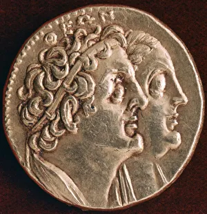 Coin of Ptolemy I and Berenice I, Ptolemaic kingdom of Egypt, 3rd century BC