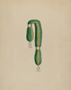 Cook Gladys Prints: Coin Purse, c. 1938. Creator: Gladys Cook
