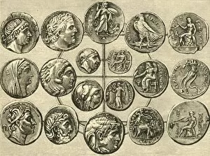 Family Tree Gallery: Coins of the Macedonian Sovereigns of Syria and Egypt, 1890. Creator: Unknown