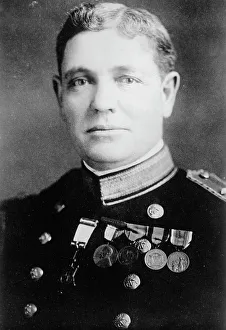 Us Marines Prints: Col. A.W. Catlin, 1918. Creator: Bain News Service