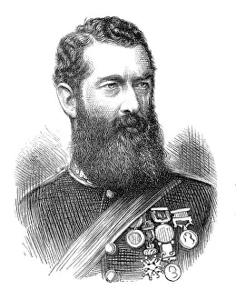 First Asante Expedition Prints: Col. F. W. Festing, C.B. Royal Marine Artillery, 1874. Creator: Unknown