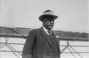 Roosevelt Teddy Prints: Col. Roosevelt on S.S. VANDYCK, between c1910 and c1915. Creator: Bain News Service