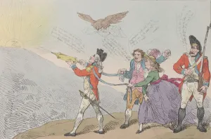 Syringe Prints: [Col. Topham Endeavoring with his Squirt to Extinguish the Genius of Holman], O