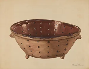 Delasser Yolande Prints: Colander, c. 1936. Creator: Yolande Delasser