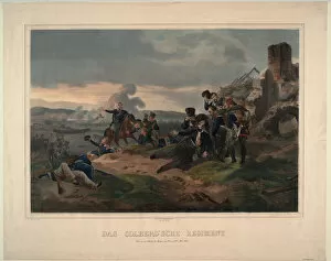 War Of The Sixth Coalition Gallery: The Colberg Regiment at the Battle of Bautzen. Artist: Elsholtz, Ludwig (1805-1850)
