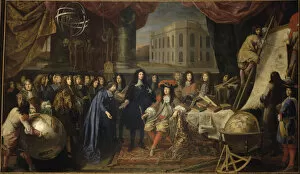 Jean Baptiste Colbert Gallery: Colbert Presenting the Members of the Royal Academy of Sciences to Louis XIV in 1667, c
