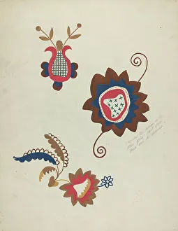 Colcha Prints: Colcha, 1935/1942. Creator: Majel G. Claflin