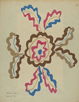 Colcha Prints: Colcha, 1935/1942. Creator: Majel G. Claflin